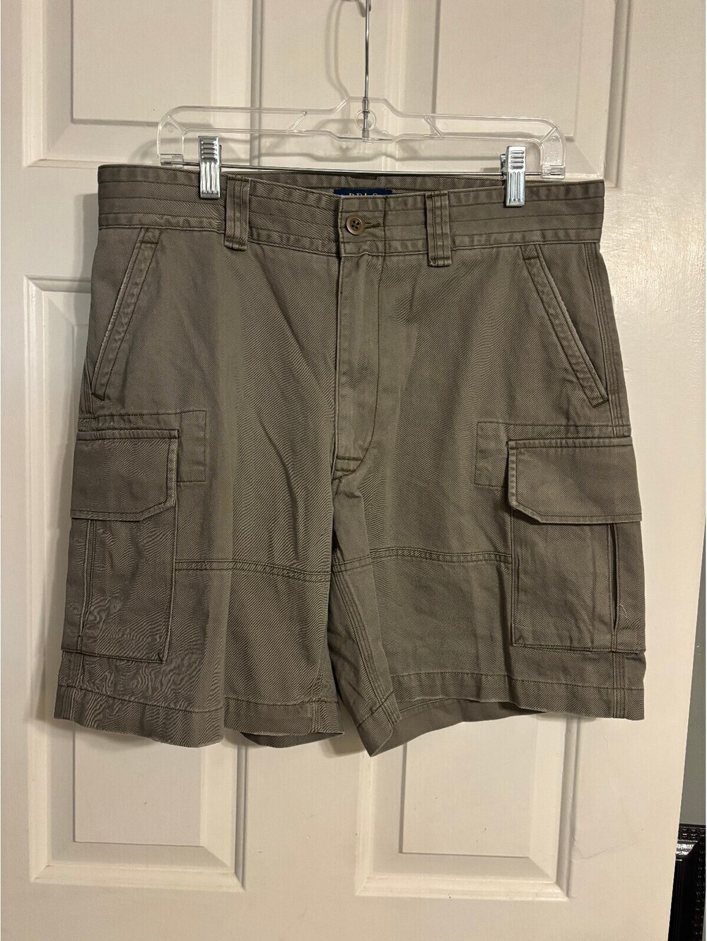 Polo Ralph Lauren Men’s Cargo Shorts Size 33 Khaki Olive Utility Classic Fit